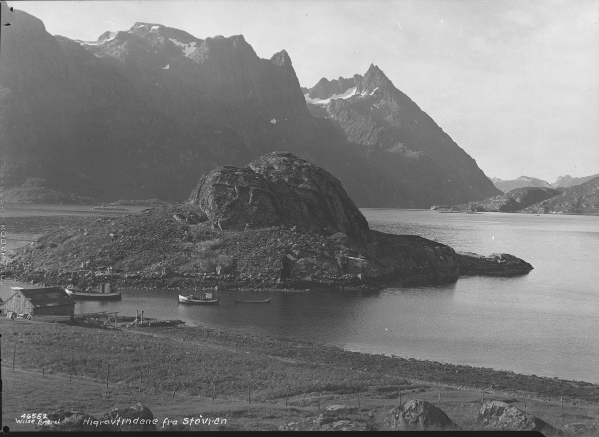 Anders Beer Wilse, Prot: Higrafjord Neg: Higravtindene fra Støvren