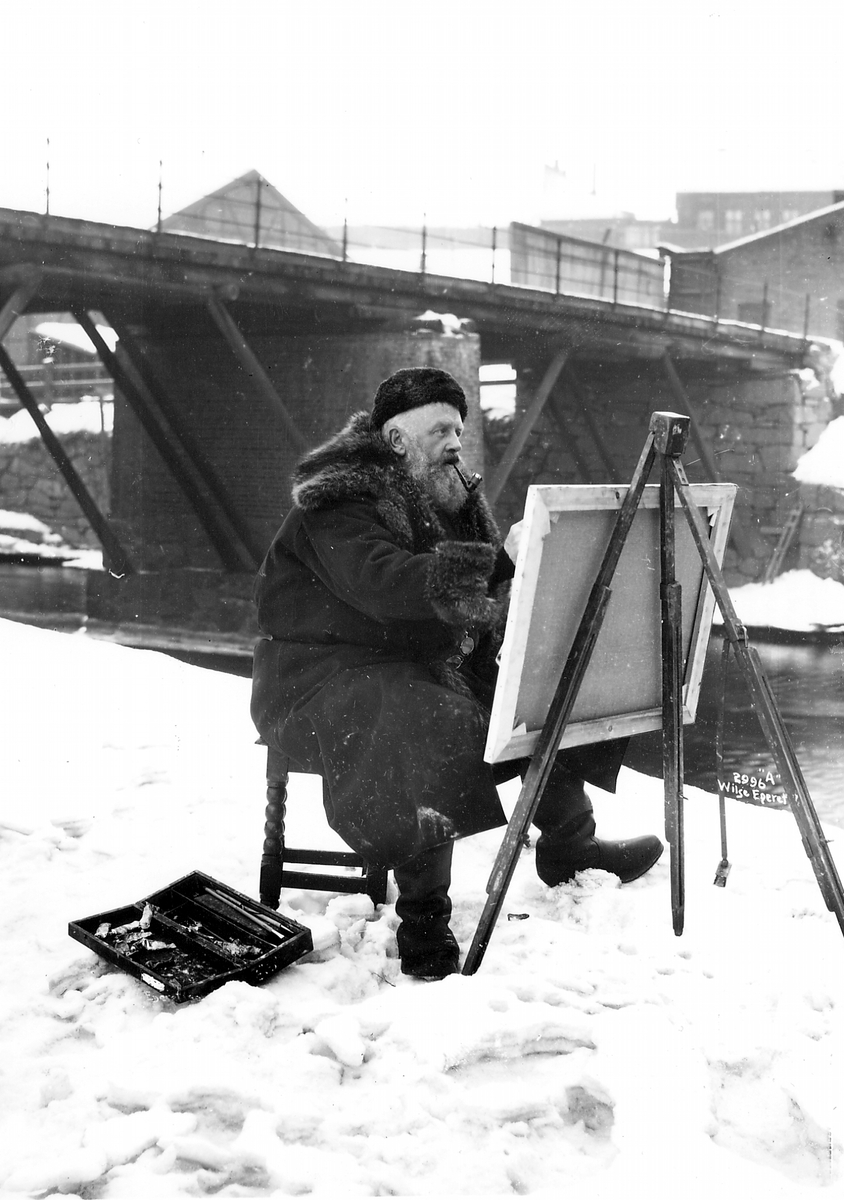 Anders Beer Wilse, Prot: Fritz Thaulow malende