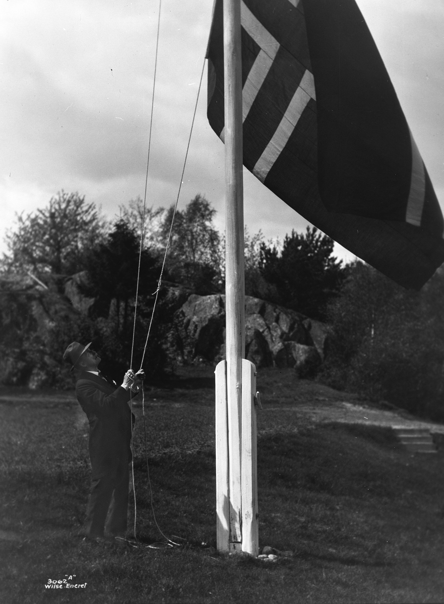 Anders Beer Wilse, Prot: Hamsun heiser flag 28/5