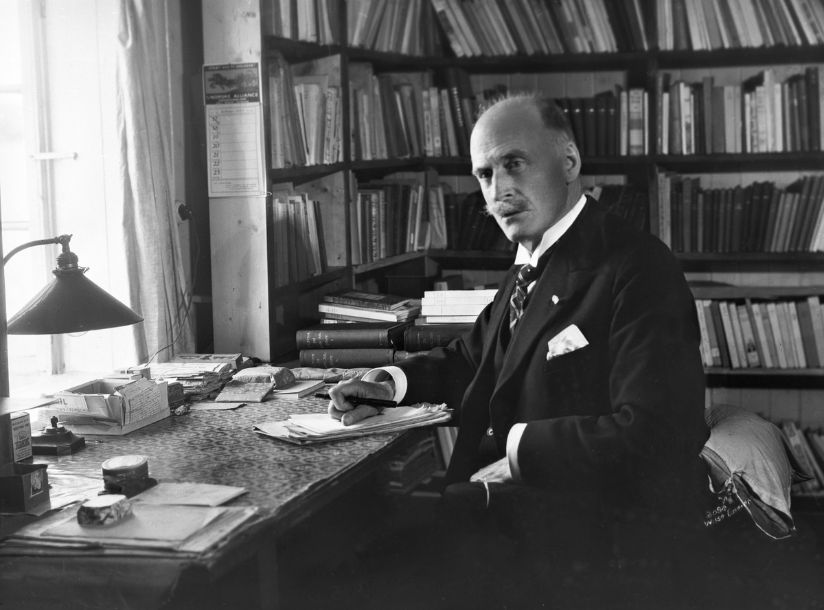 Anders Beer Wilse, Prot: Hamsun i arbeidsværelse