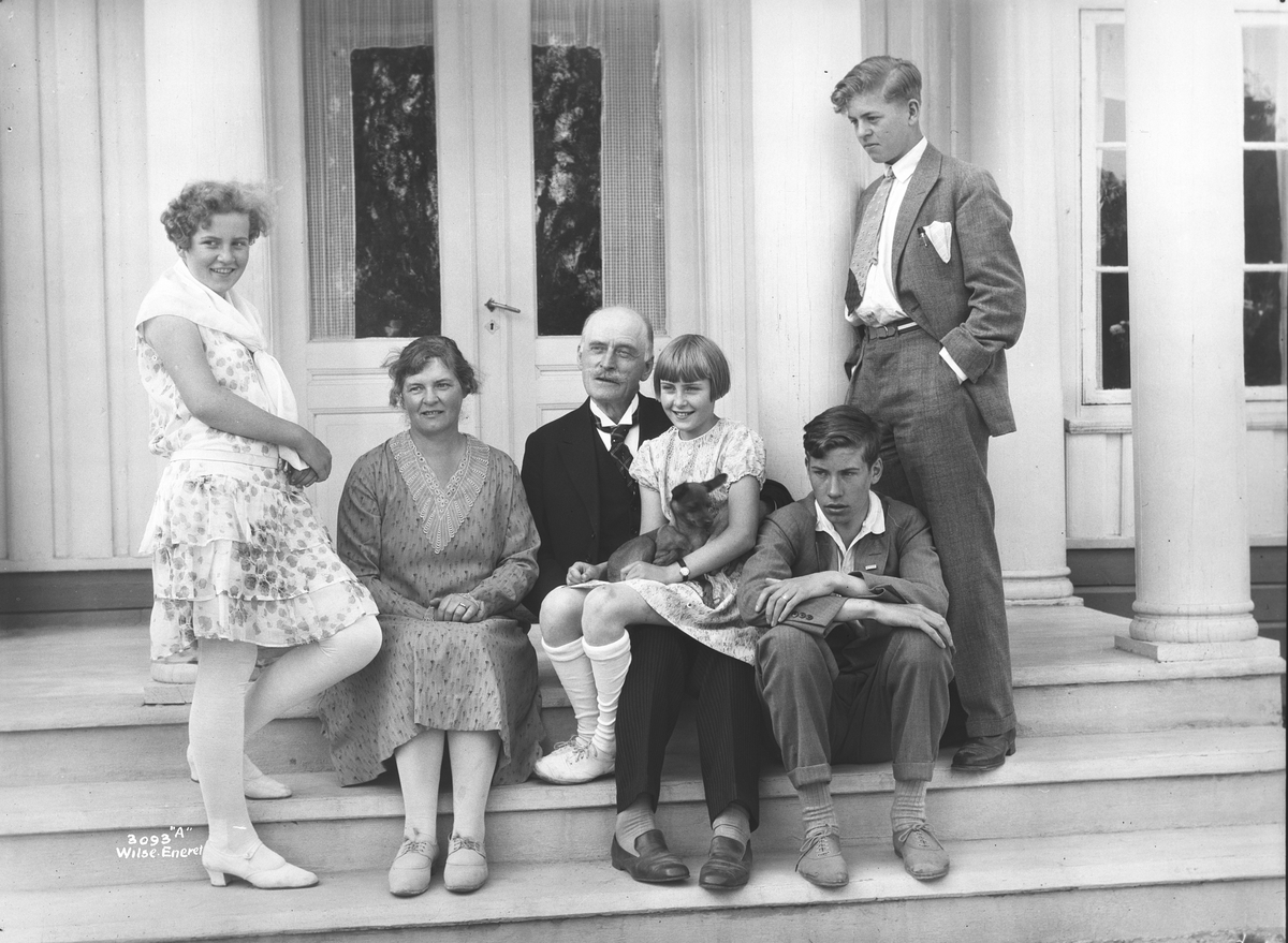 Anders Beer Wilse, Prot: Hamsun gruppe paa veranda