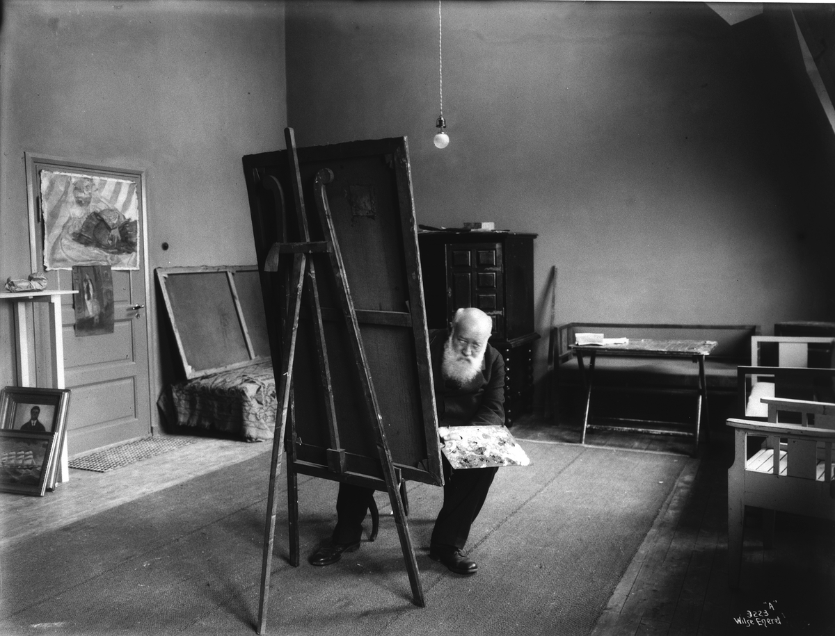 Anders Beer Wilse, Prot: Krohg Chris. malende