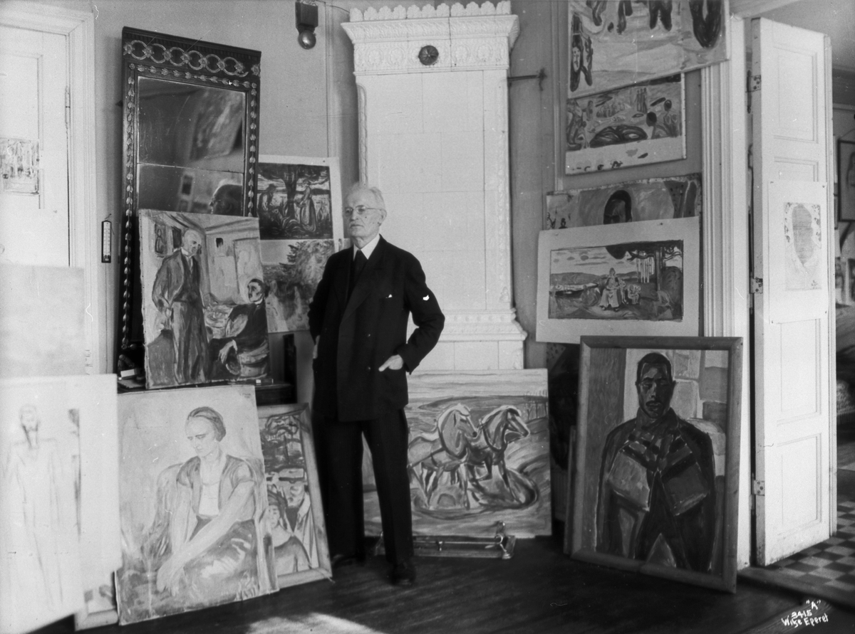 Anders Beer Wilse, Prot: Munch Edv. I atelieet 7/3 1937