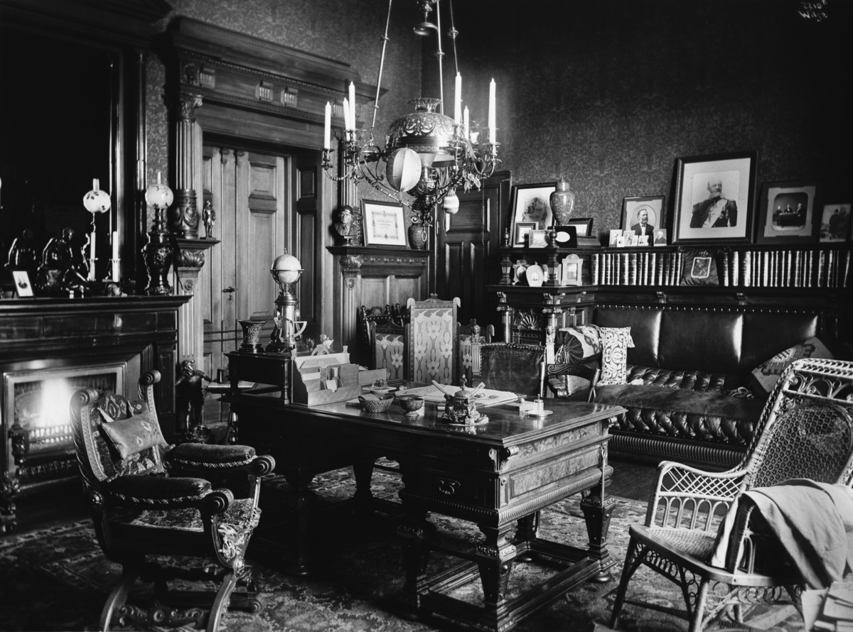 Anders Beer Wilse, Prot: Astrup Villa Drammensv. Arbeidsværelset