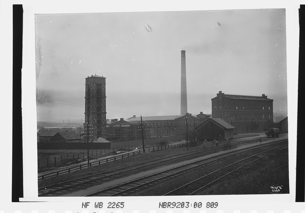 Anders Beer Wilse, Prot: Greåker Cellulose Fabrik - Fabrikken fra Jernbanen