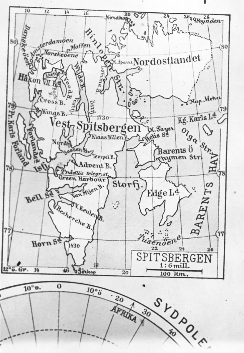 Anders Beer Wilse, Konv: Kart Spitsbergen