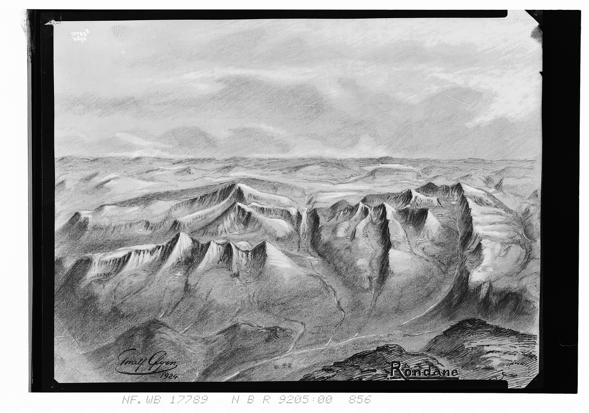 Anders Beer Wilse, Prot: Jernbanen tegning Rondane