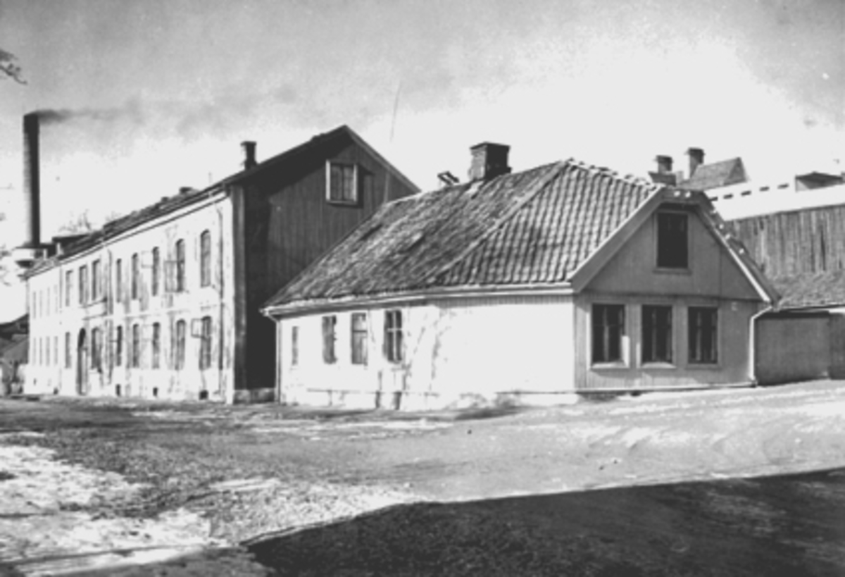 Anno Domkirkeodden, EKSTERIØR HEIDMANNSGATE 12/SKAPPELSGATE. MELKEFABRIKKEN, GRØNNEGÅRDEN