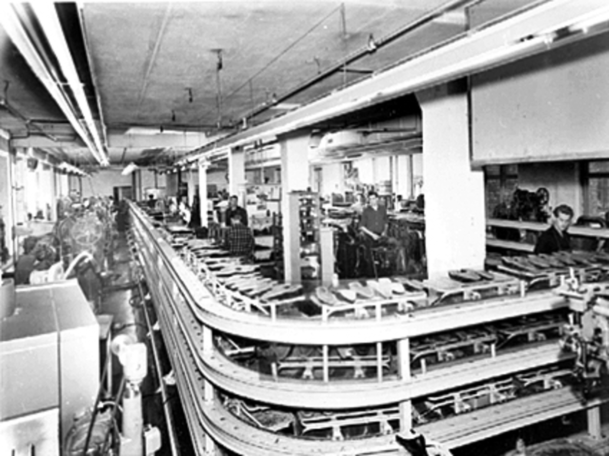 Anno Domkirkeodden, INTERIØR, RANDAVDELINGEN, PINNERIAVDELINGEN, A/S NORRØNA SKOFABRIKK, FALSENSGATE 12