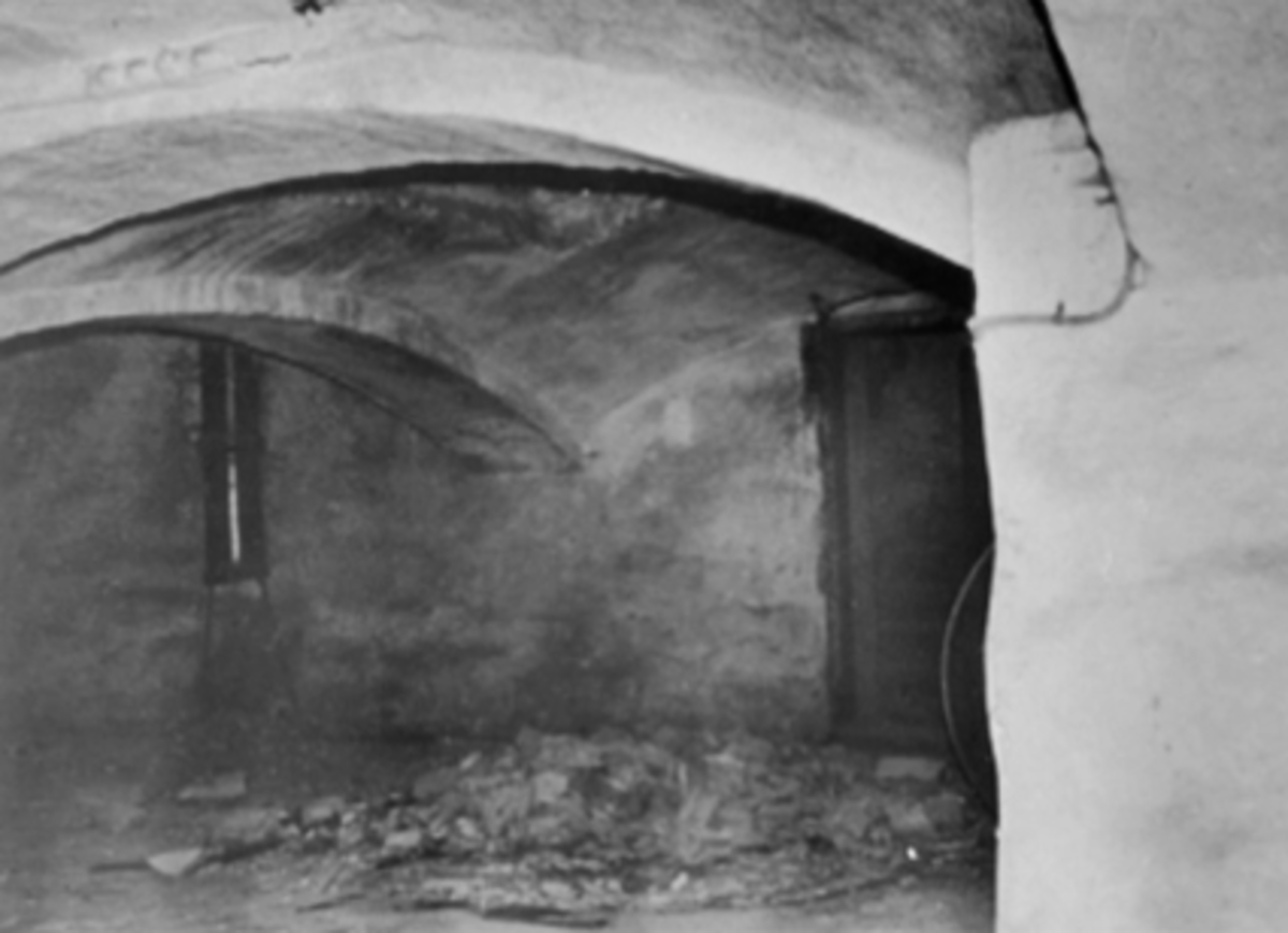 Anno Domkirkeodden, HAMAR BRYGGERI, BRYGGERIGATA 12, GILDEHALLEN FØR OMBYGGING, KJELLERHVELV