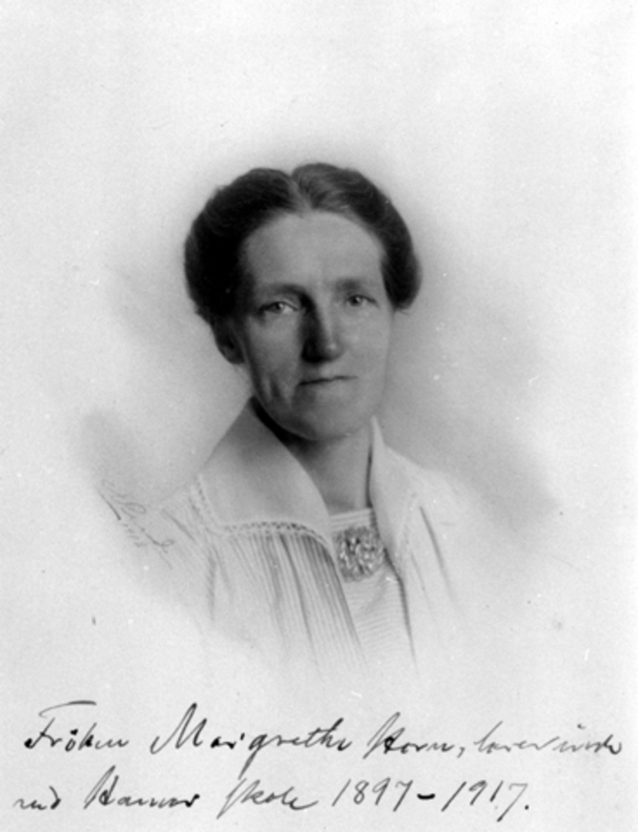 Anno Domkirkeodden, MARGRETHE HORN. LÆRER 1897-1917. HAMAR KATEDRALSKOLE