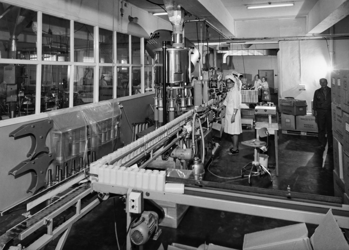 Anno Domkirkeodden, Nestle, Melkefabrikken. Arbeid ved Nesquik produksjonen på Hamar i 1974.
