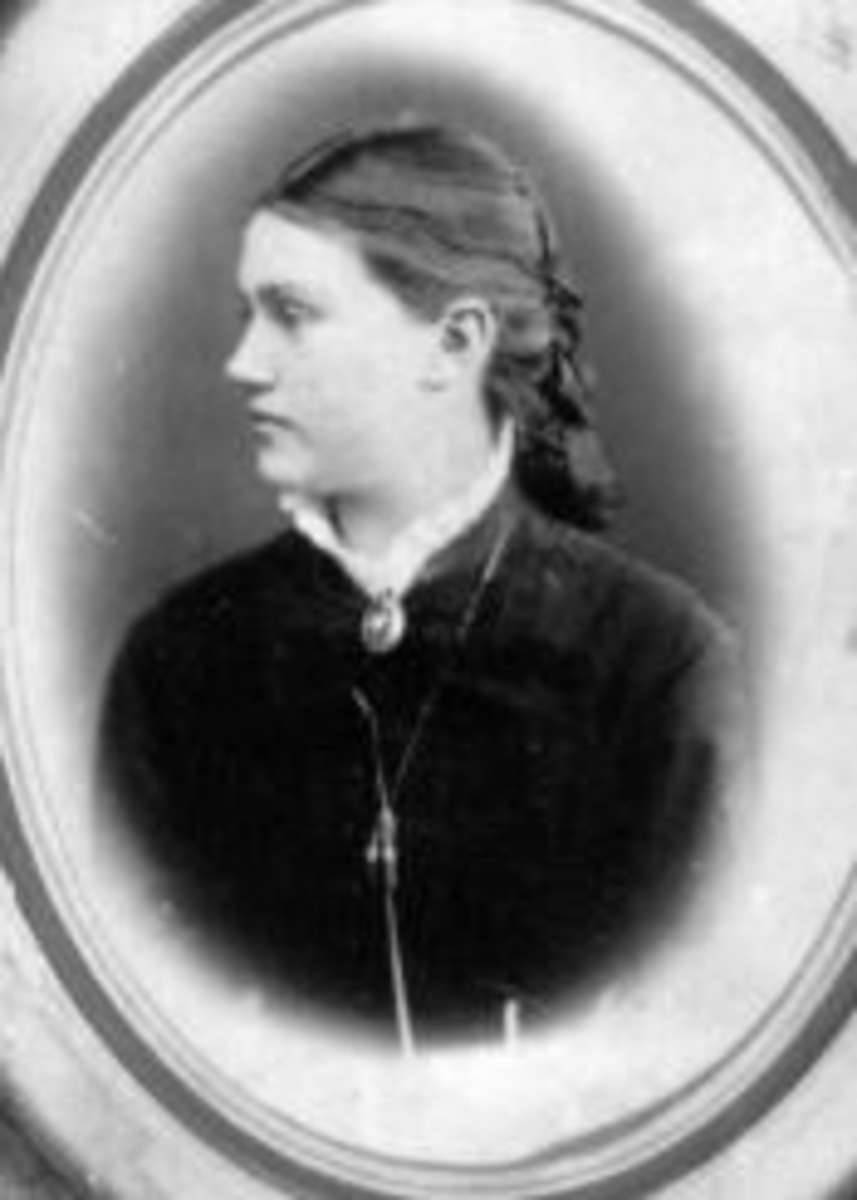 Anno Domkirkeodden, Portrett av Eveline Antonie Gjestvang (1860-1882), Kise Østre, Nes, Hedmark.