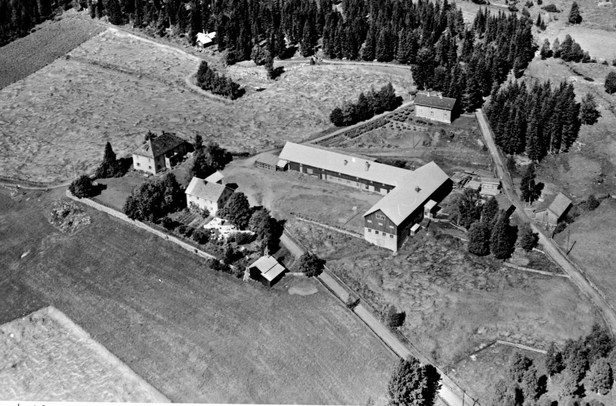 Anno Domkirkeodden, Flyfoto av Solsvea gard, Ringsaker.
