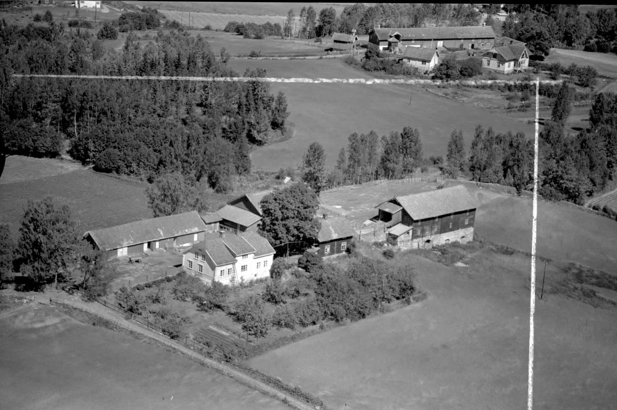 Anno Domkirkeodden, Flyfoto av Ås gard, Rudshøgda, Ringsaker.