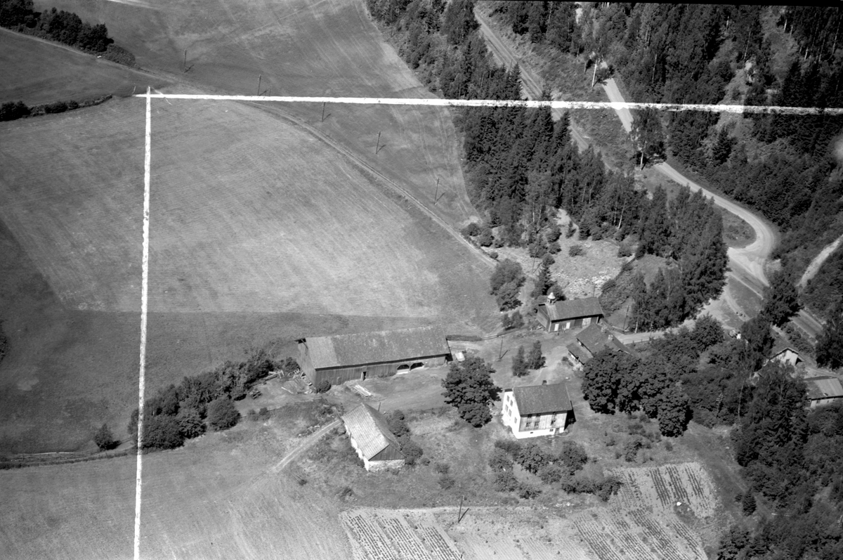 Anno Domkirkeodden, Flyfoto av Fangberget gard, Veldre, Ringsaker.