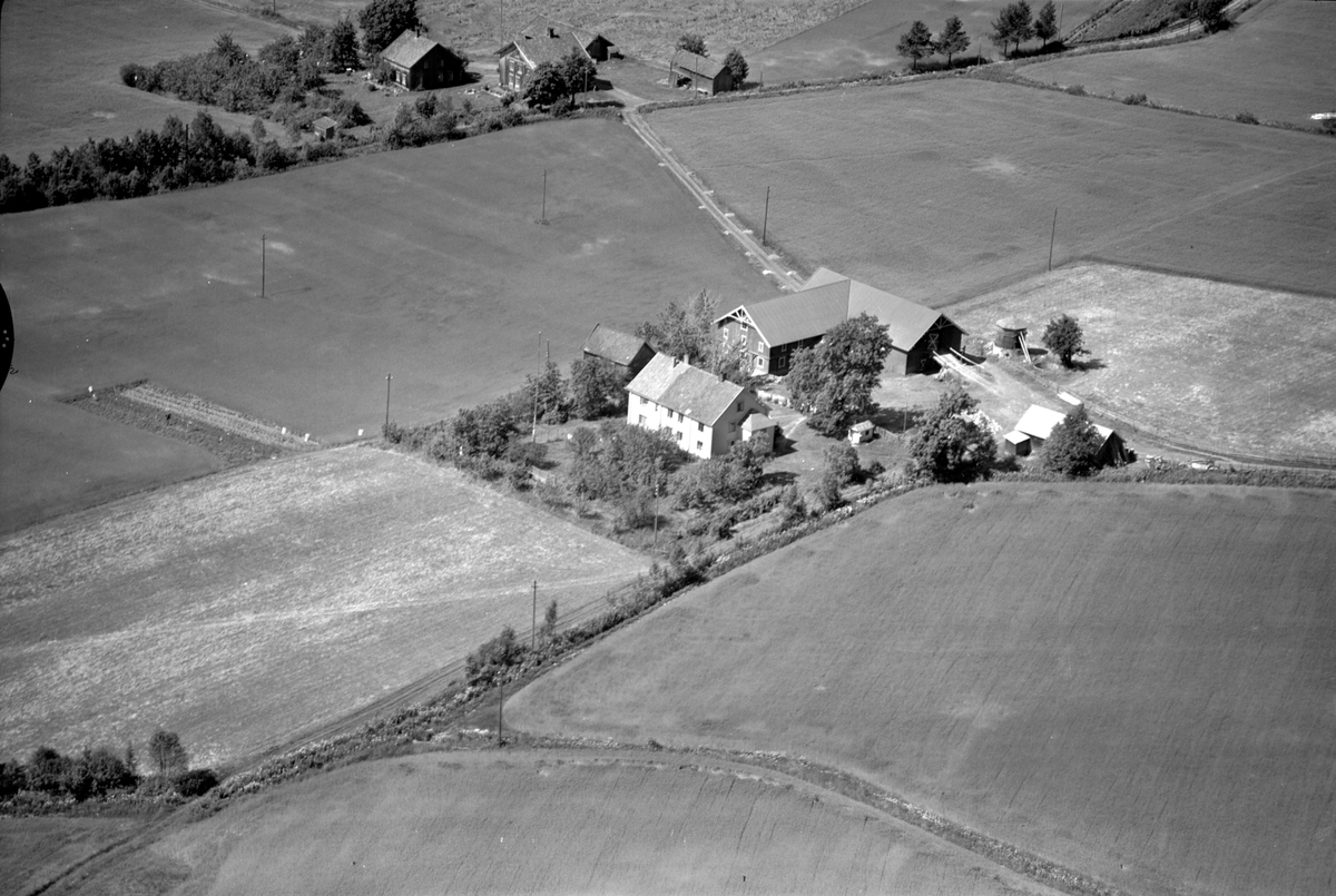 Anno Domkirkeodden, Flyfoto av Blak-Holo, Gaupen, Ringsaker.