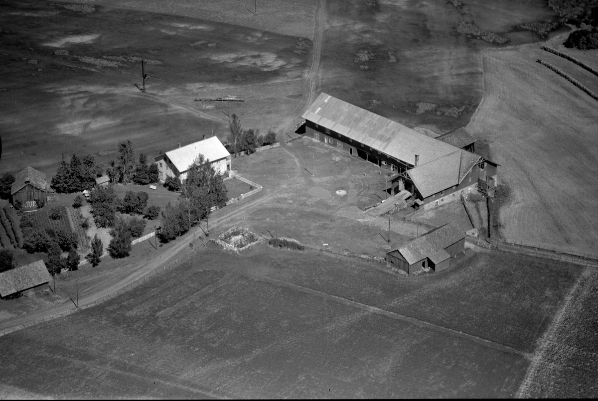 Anno Domkirkeodden, Flyfoto av Herset gard, Gaupen, Ringsaker.