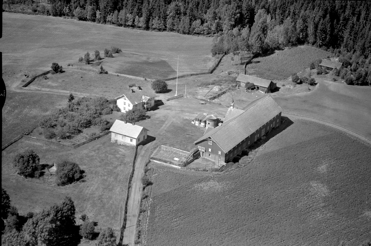 Anno Domkirkeodden, Flyfoto av Haug gard, Stensengdalen, Ringsaker.