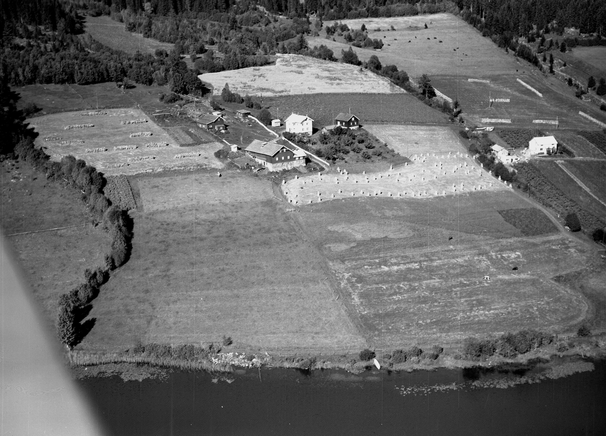 Anno Domkirkeodden, Flyfoto av Torud ved Stavsjøen, Hedmark.