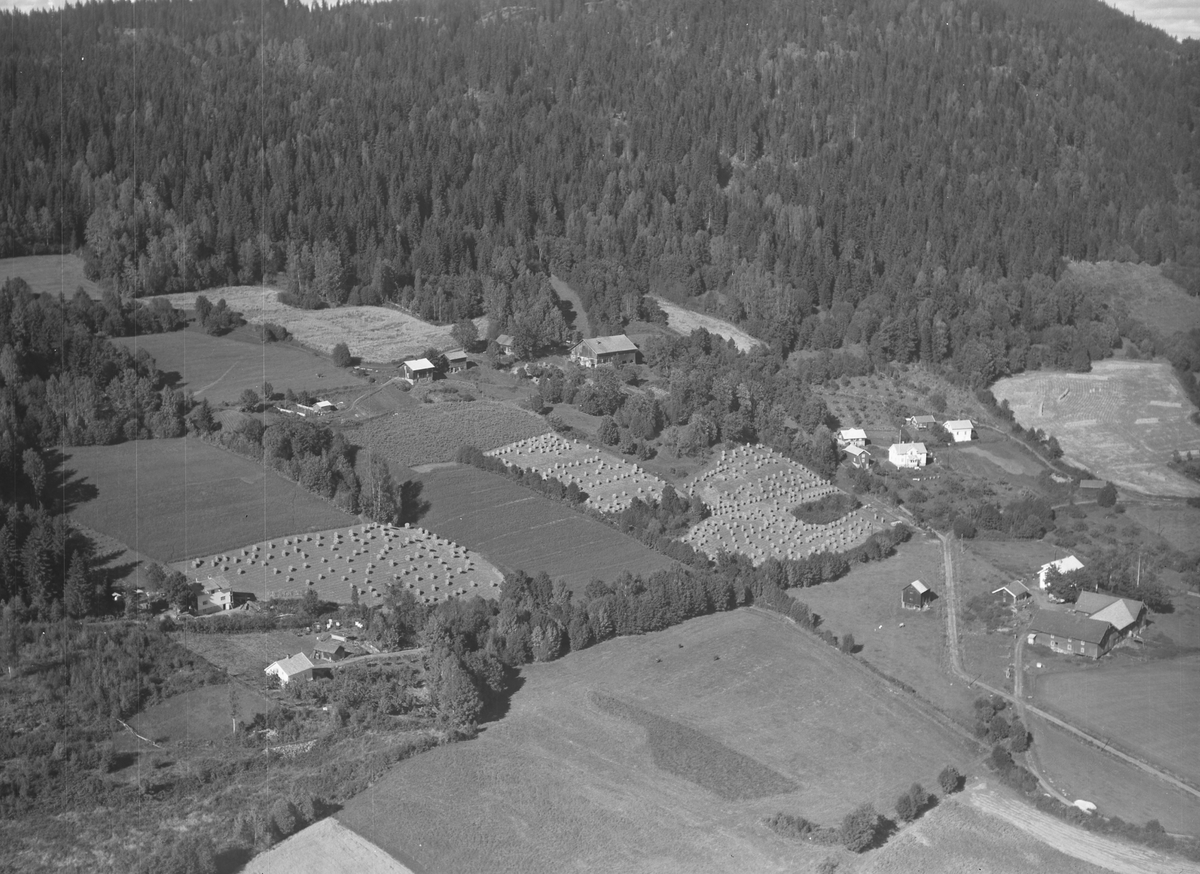 Anno Domkirkeodden, Flyfoto av Lien øvre, Stavsjø, Hedmark.