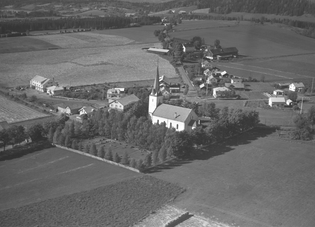 Anno Domkirkeodden, Flyfoto av Stavsjø kirke, Hedmark.