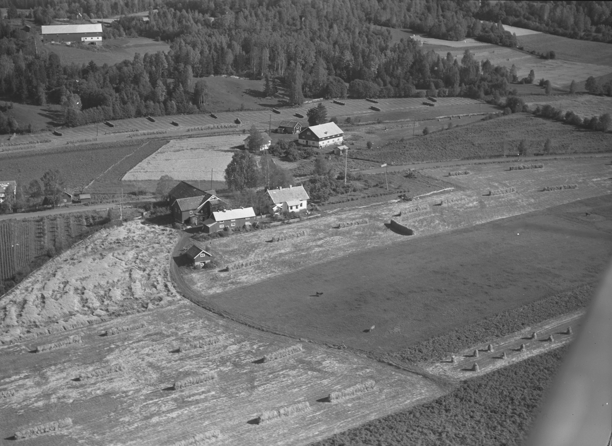 Anno Domkirkeodden, Flyfoto av Stav, Stavsjø, Hedmark.