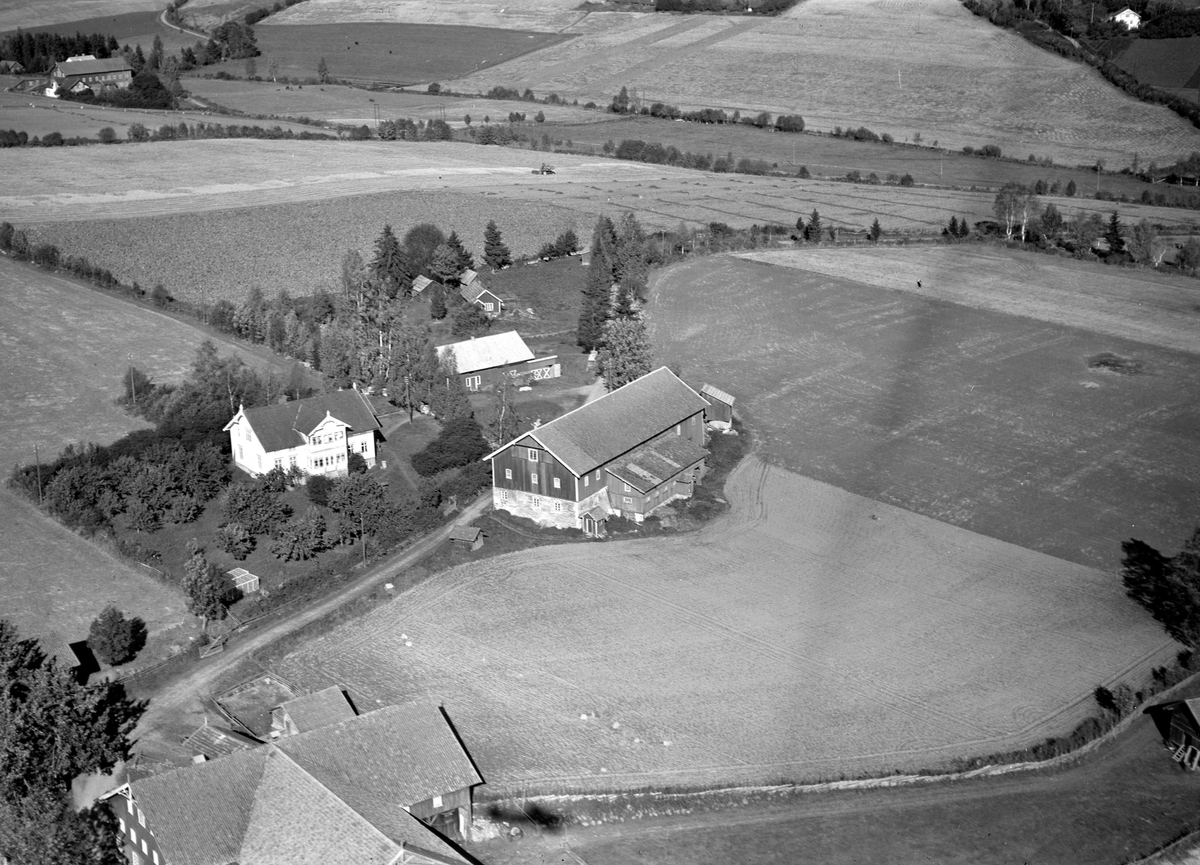 Anno Domkirkeodden, Flyfoto, gardsbruk, Hove øvre, Nes, Hedmark.