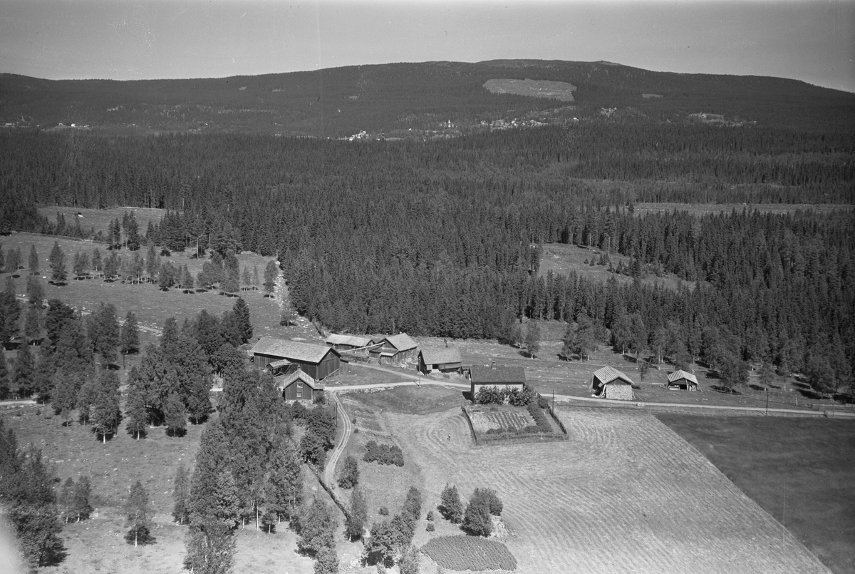 Anno Domkirkeodden, Flyfoto av Persvea gard, Lismarka, Ringsaker.