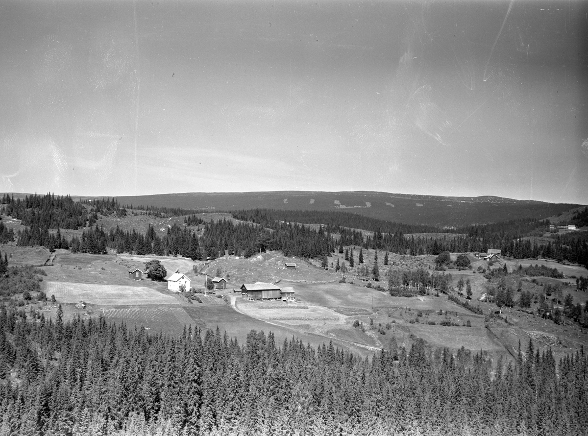 Anno Domkirkeodden, Flyfoto av Markerud gard, Lismarka, Ringsaker.