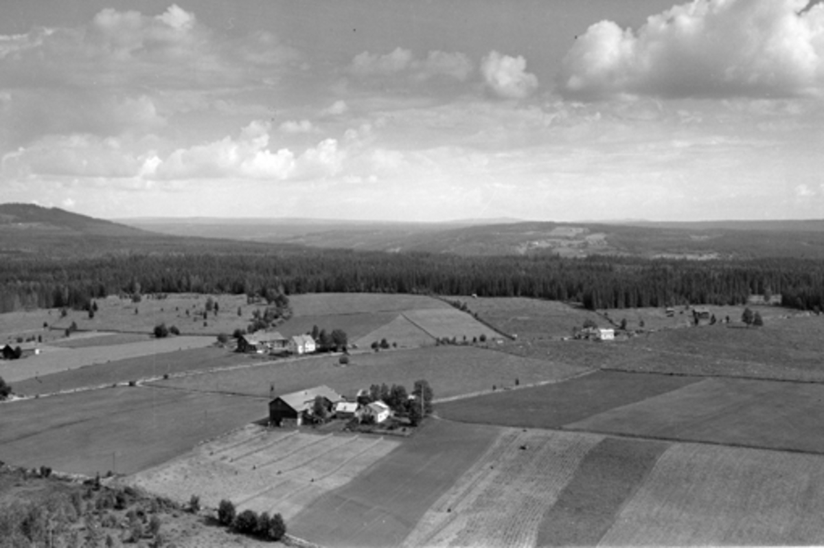 Anno Domkirkeodden, Flyfoto av Rognstad gard, Veldre, Ringsaker.