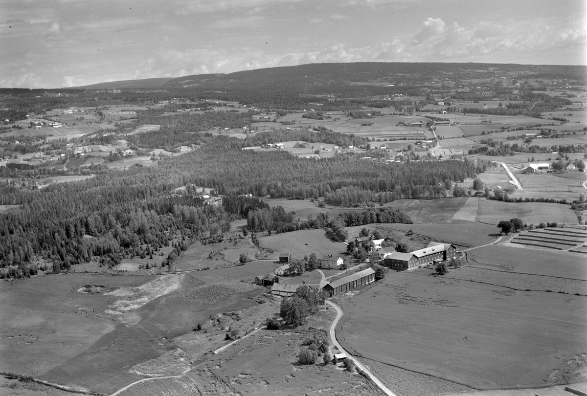 Anno Domkirkeodden, Flyfoto av Doglo østre og vestre, Furnes, Ringsaker.