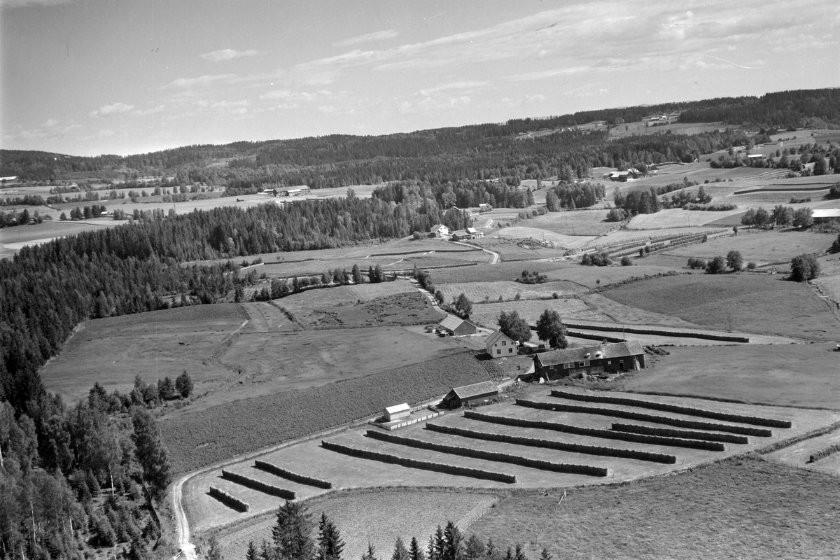 Widerøes Flyveselskap A/S, Flyfoto av Rønningen, Gaupen, Ringsaker.