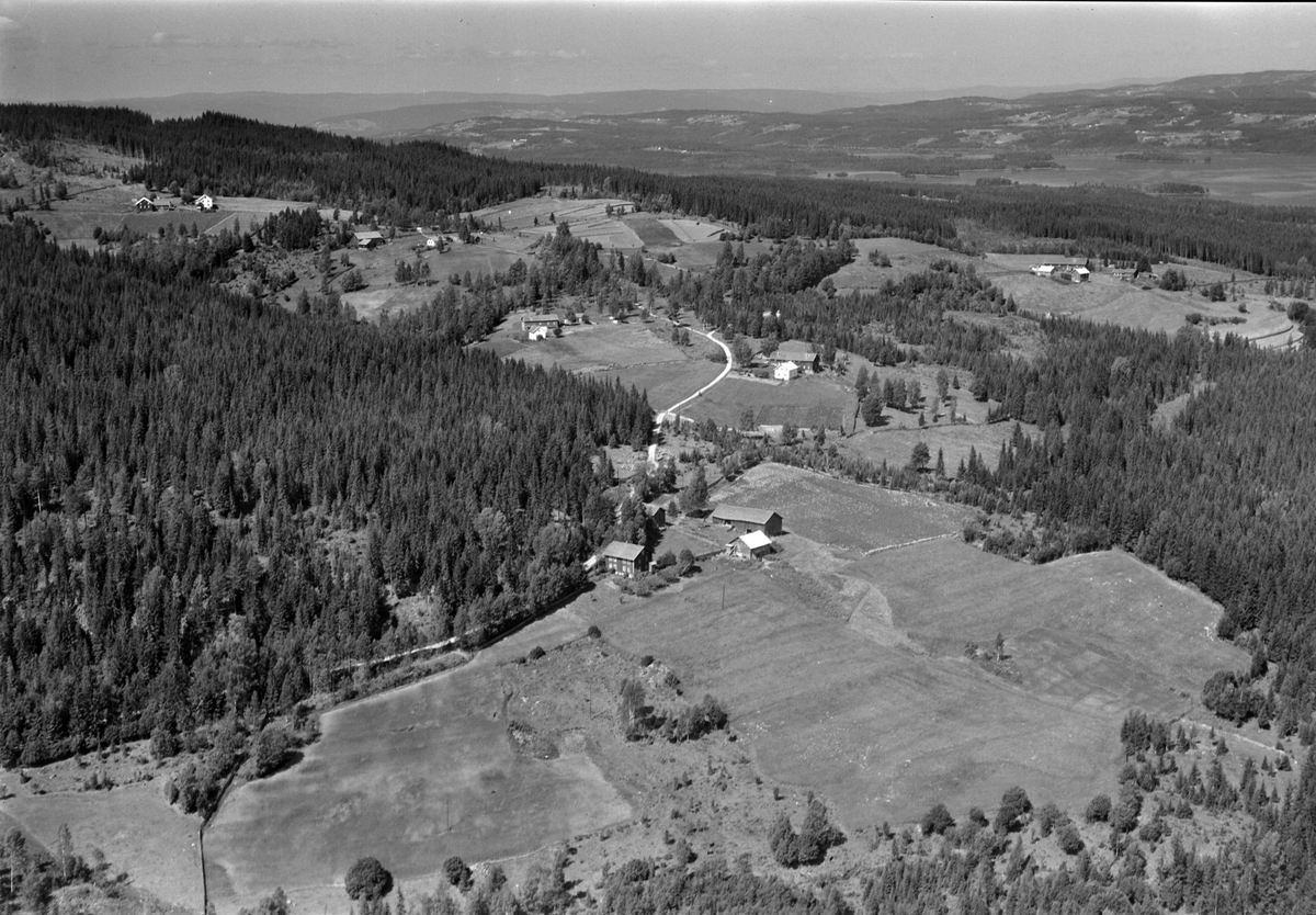 Widerøes Flyveselskap A/S, Flyfoto av ukjent gard, Næroset, Ringsaker.