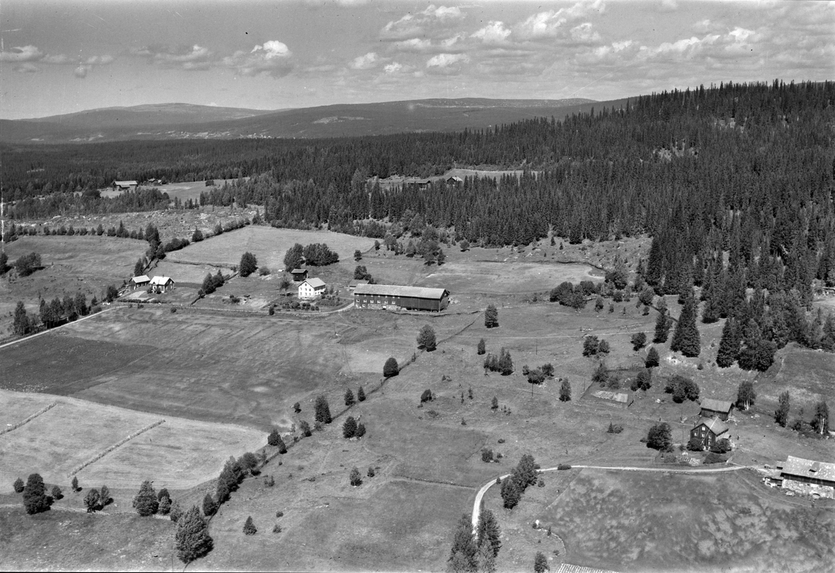 Widerøes Flyveselskap A/S, Flyfoto av Onsum gard, Åsmarka, Ringsaker.