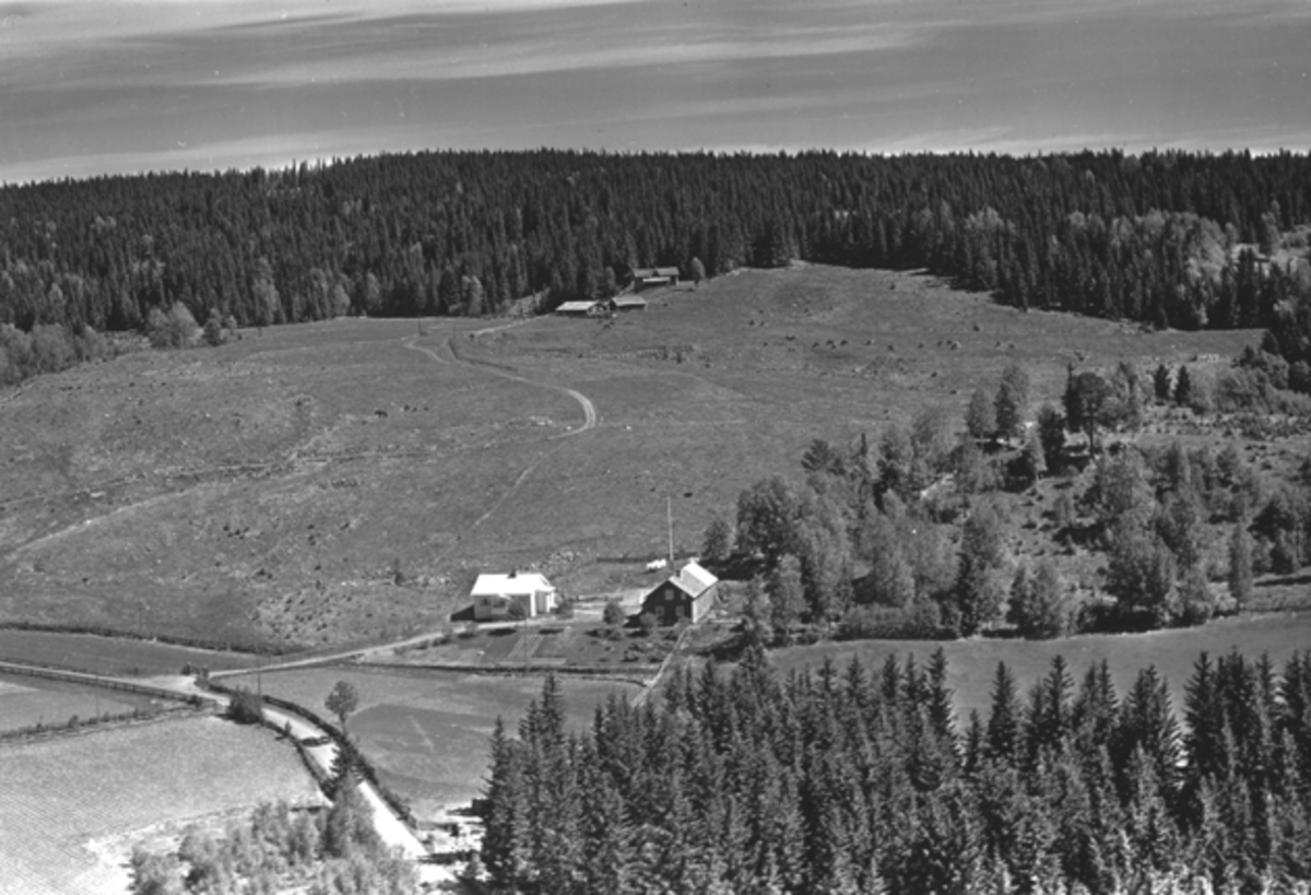 Widerøes Flyveselskap A/S, Flyfoto av ukjent bruk, Nybygda, Ringsaker.