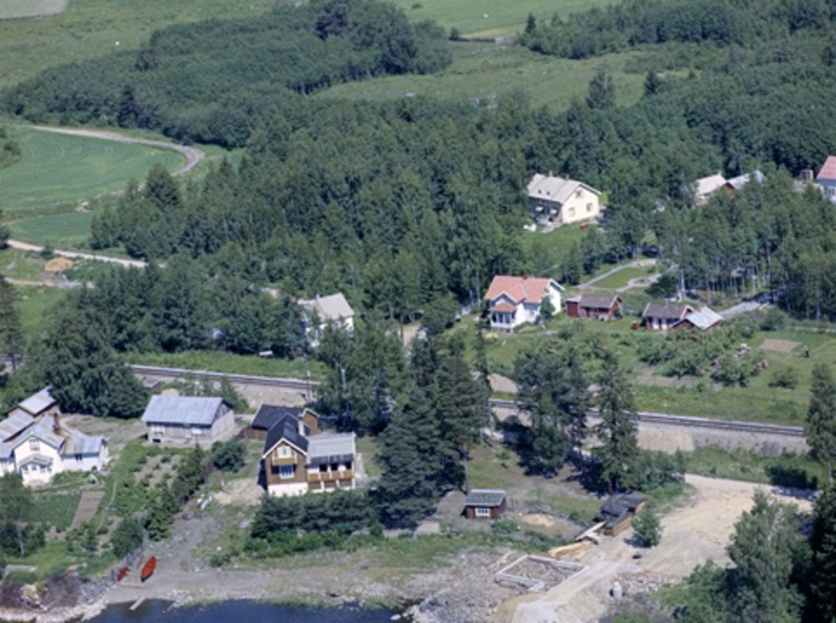 Widerøes Flyveselskap A/S, Flyfoto av Dalby, Jessnes, Ringsaker.