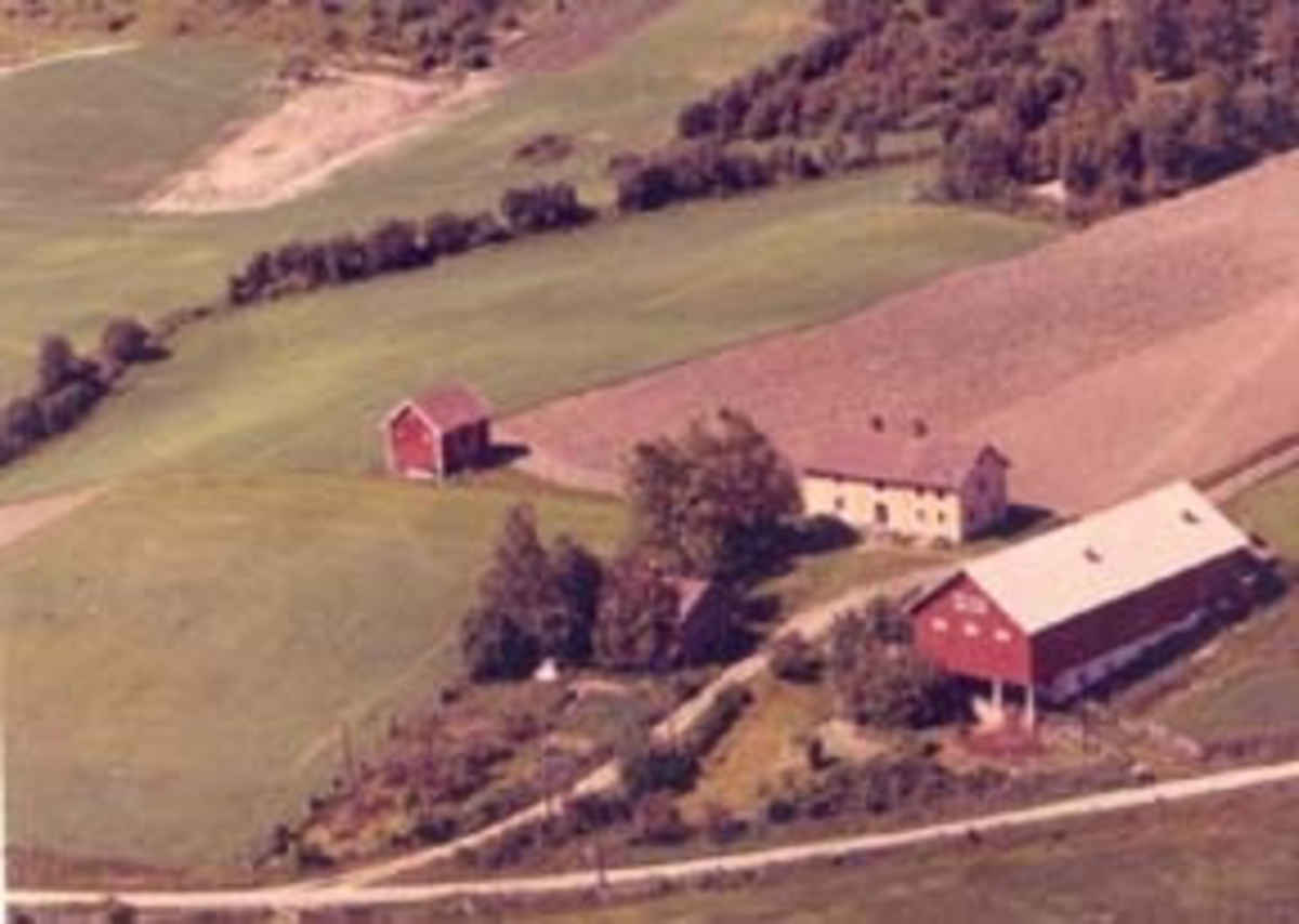 Widerøes Flyveselskap A/S, Flyfoto av Røsbak store, Furnes, Ringsaker.