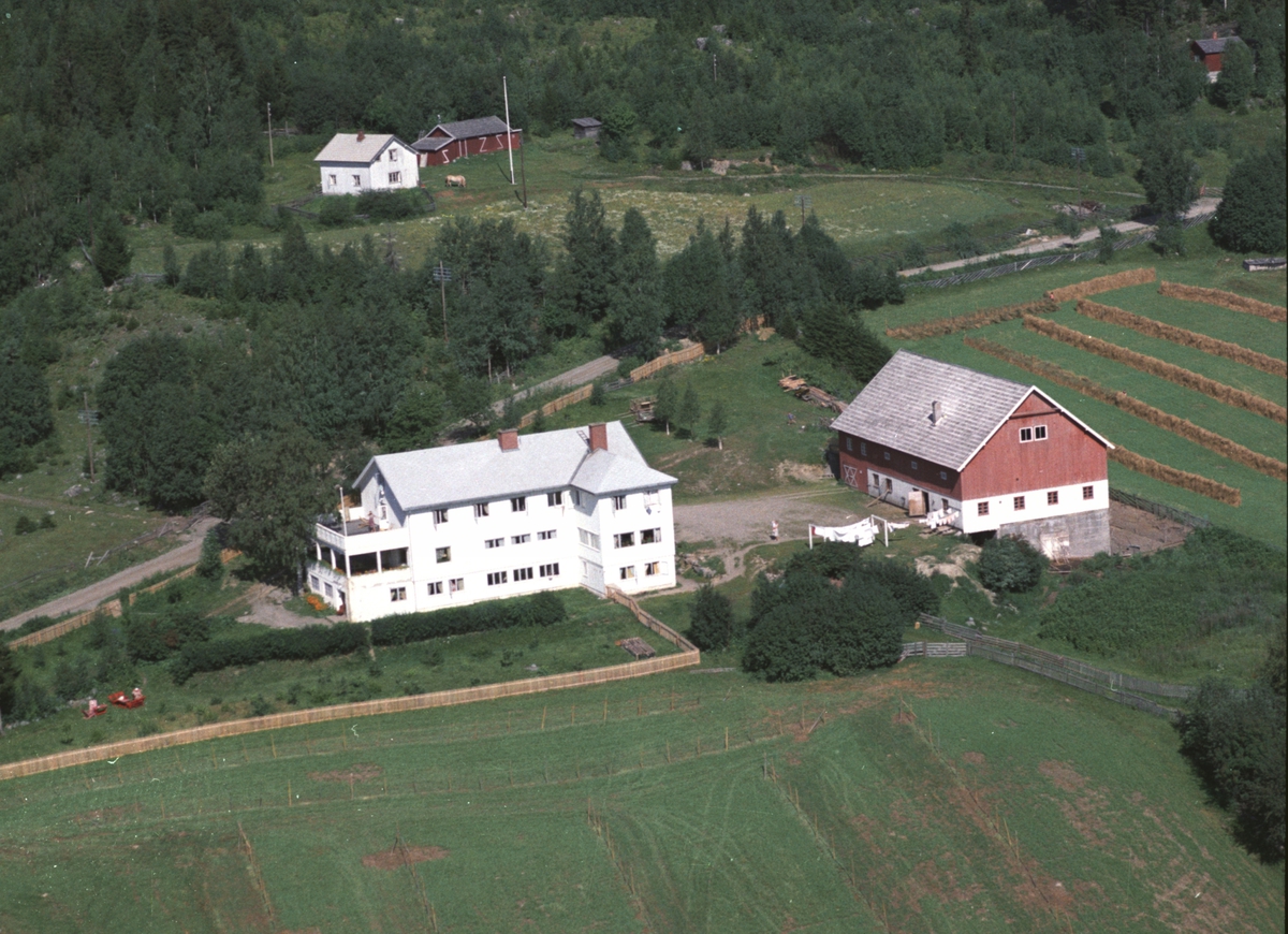 Anno Domkirkeodden, Flyfoto av Solbjør pensjonat, rekreasjonsheim, Ring, Ringsaker.