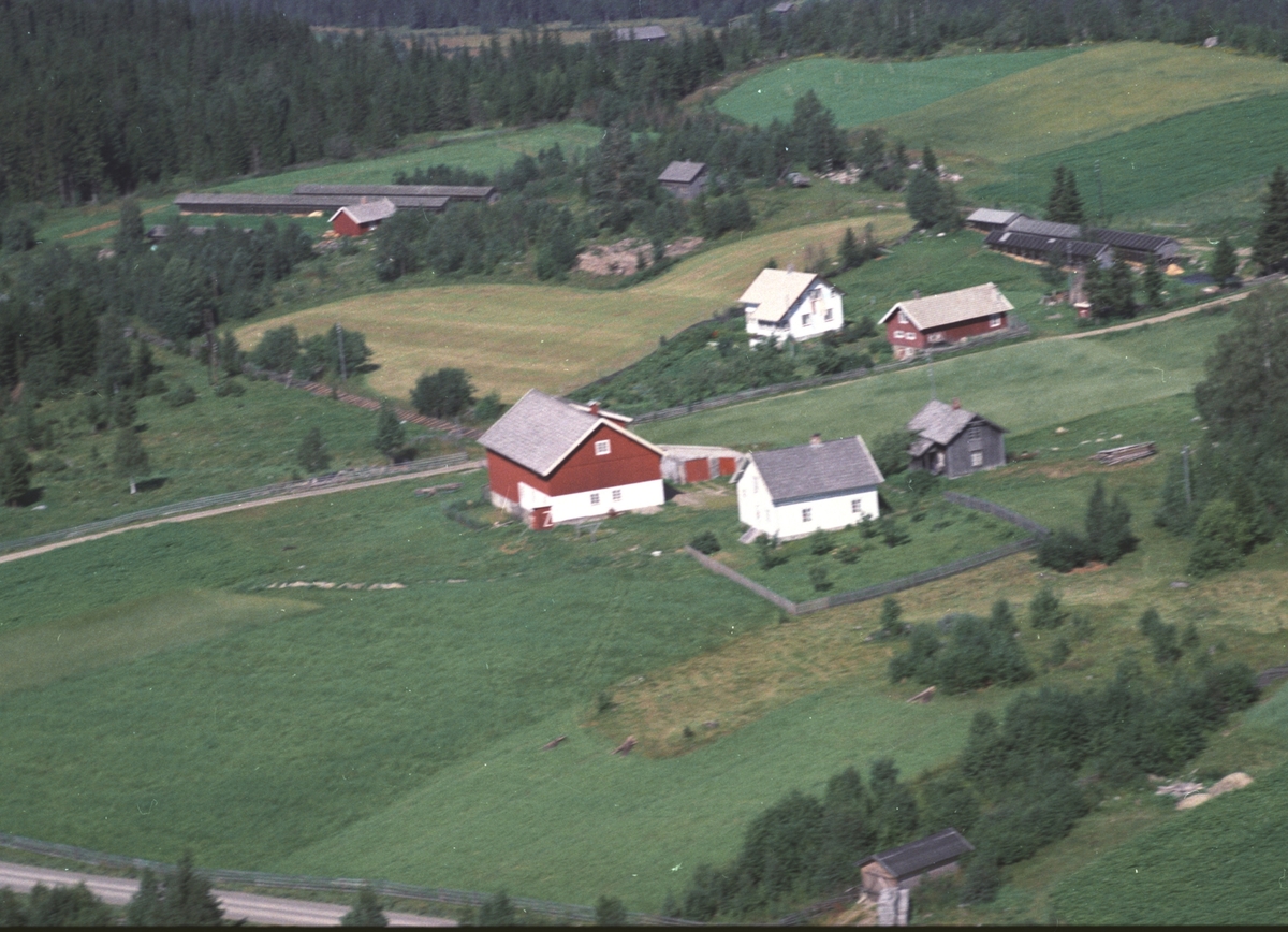 Widerøes Flyveselskap A/S, Flyfoto, Nordby, Brøttum, Ringsaker.