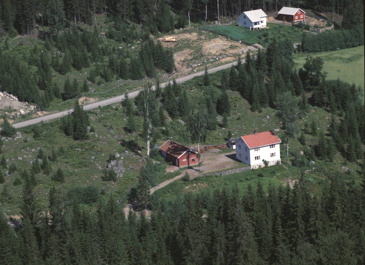 Widerøes Flyveselskap A/S, Flyfoto av Lidum, Brøttum, Ringsaker.