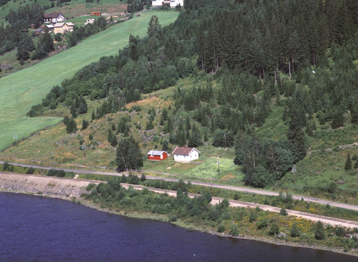 Widerøes Flyveselskap A/S, Flyfoto, sveiserbolig, Freng, Brøttum, Ringsaker.