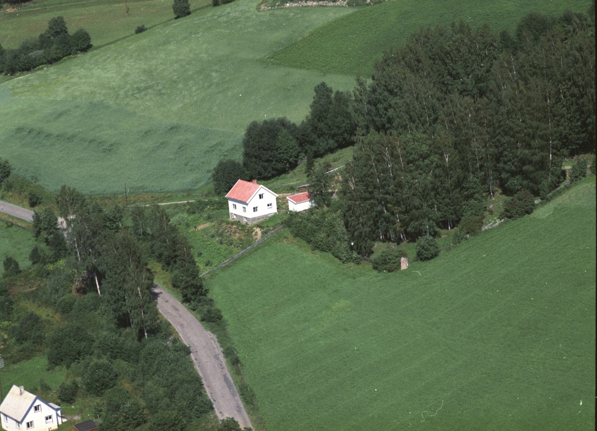 Widerøes Flyveselskap A/S, Flyfoto, bolig, Høgheim, Brøttum, Ringsaker.