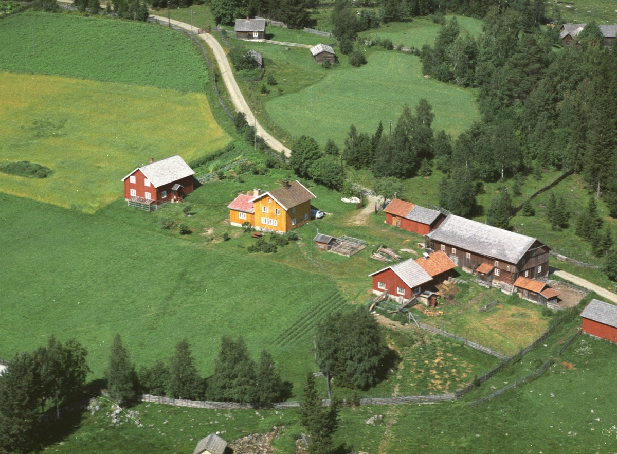 Widerøes Flyveselskap A/S, Flyfoto, Sletta, Brøttum, Ringsaker.