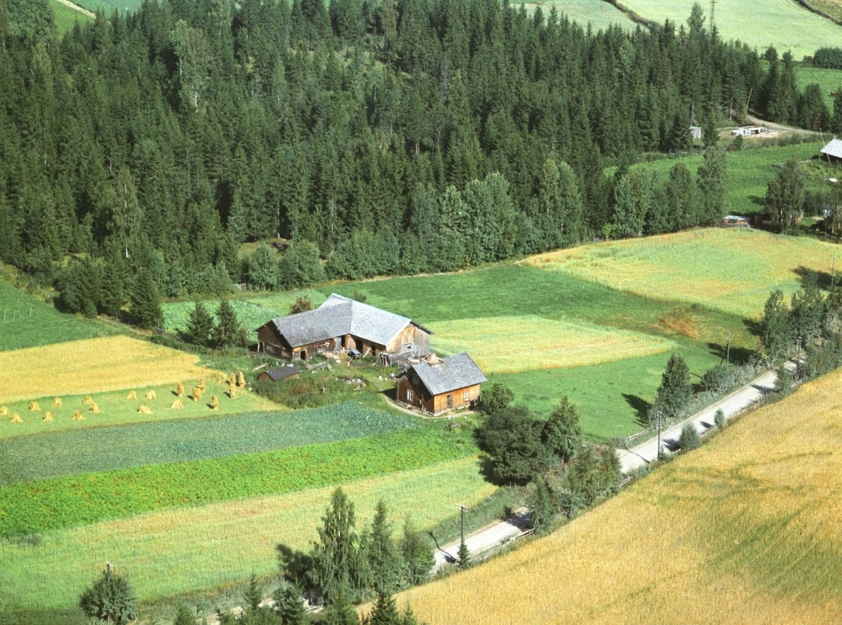 Widerøes Flyveselskap A/S, Flyfoto, Jørgensberg, Gaupen, Ringsaker.