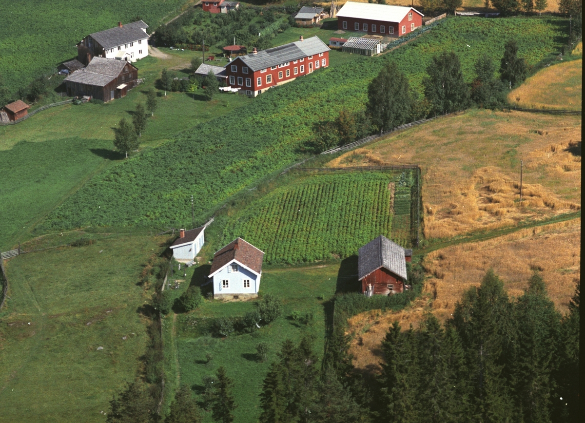 Widerøes Flyveselskap A/S, Flyfoto, Nyseth og Mariendal, Gaupen, Ringsaker.