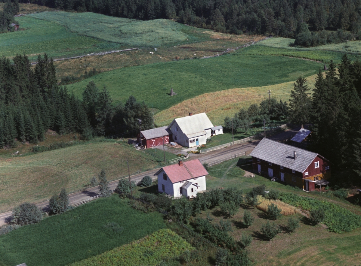 Widerøes Flyveselskap A/S, Flyfoto, Fredheim, Rudshøgda, Ringsaker.