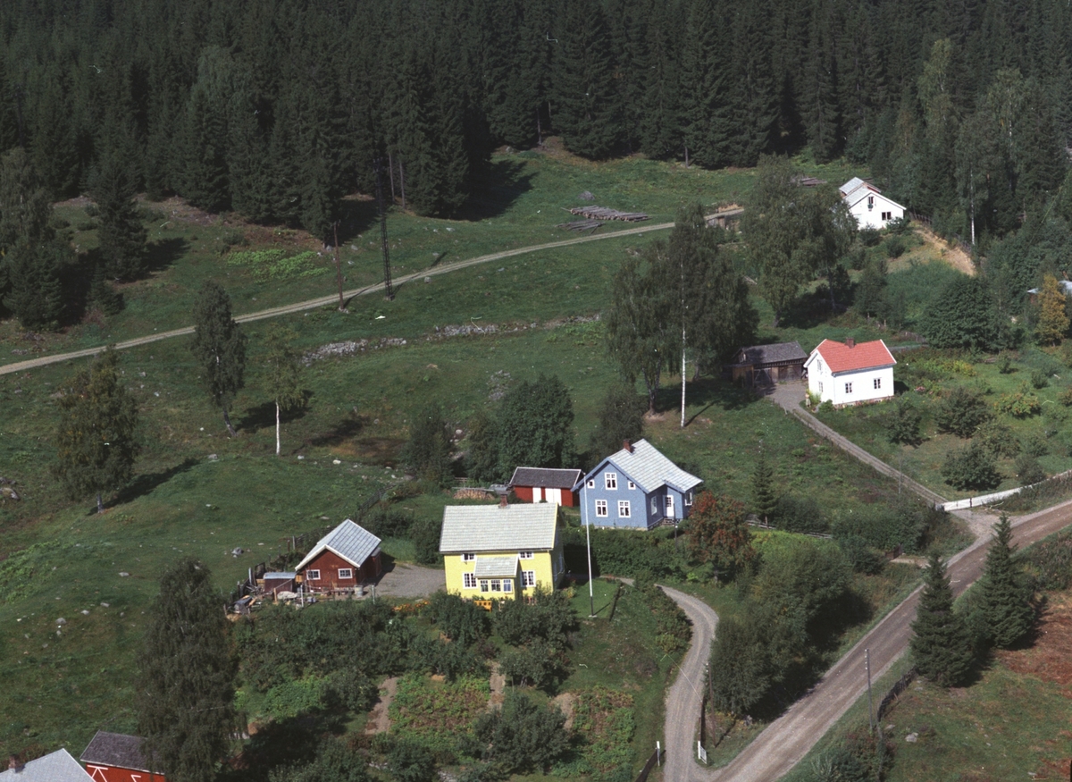 Widerøes Flyveselskap A/S, Flyfoto, Skogstad, Rudshøgda, Ringsaker.