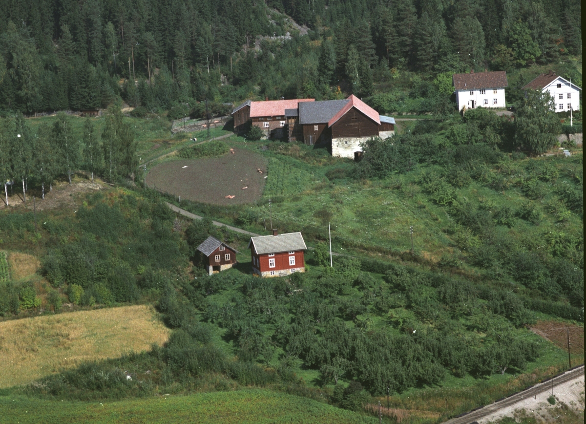 Widerøes Flyveselskap A/S, Flyfoto, Haugerud, Tømten gard, Ringsaker.
