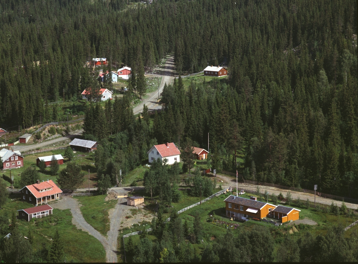 Widerøes Flyveselskap A/S, Flyfoto, Vangli, Mesnalia sentrum, Ringsaker.